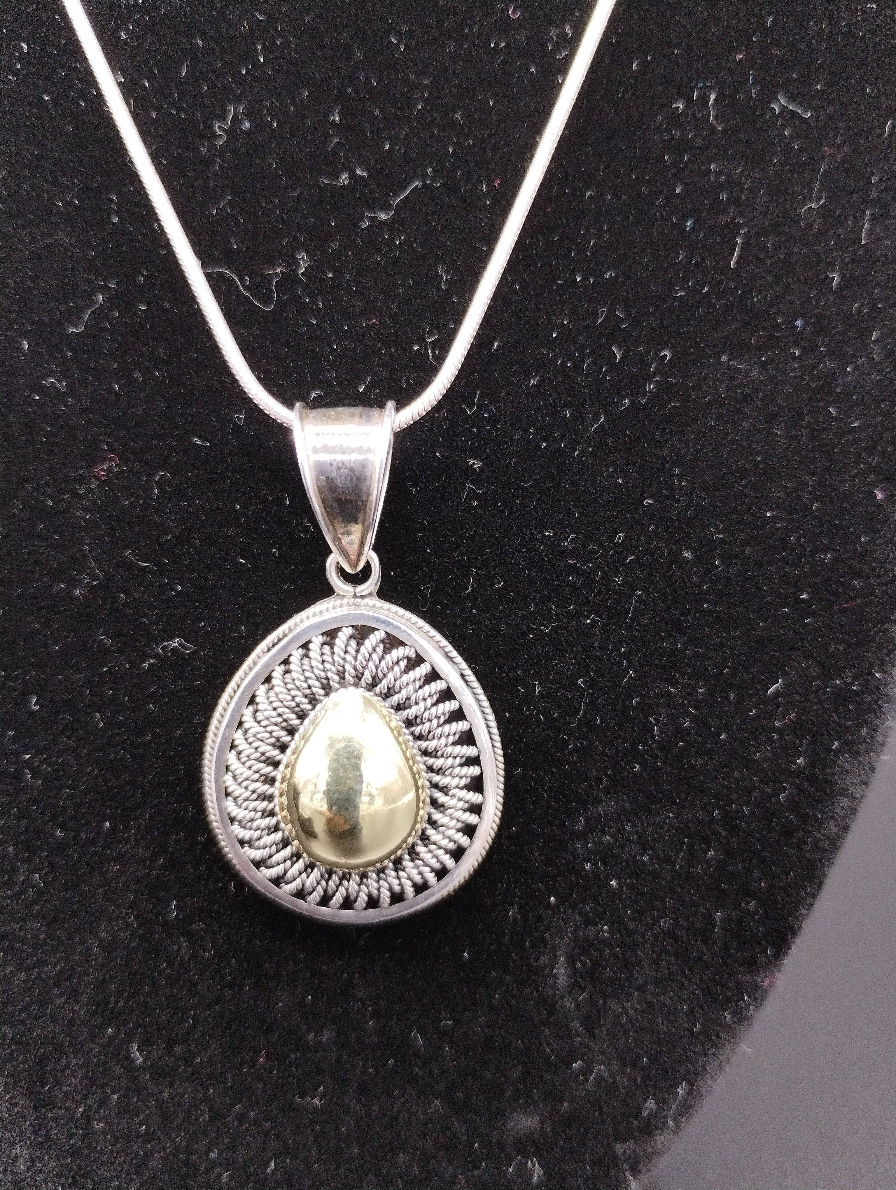 NEWYORKLISTED Vintage 18K Gold & Sterling BA SUARTI Bali Necklace & Ring - NEWYORKLISTED