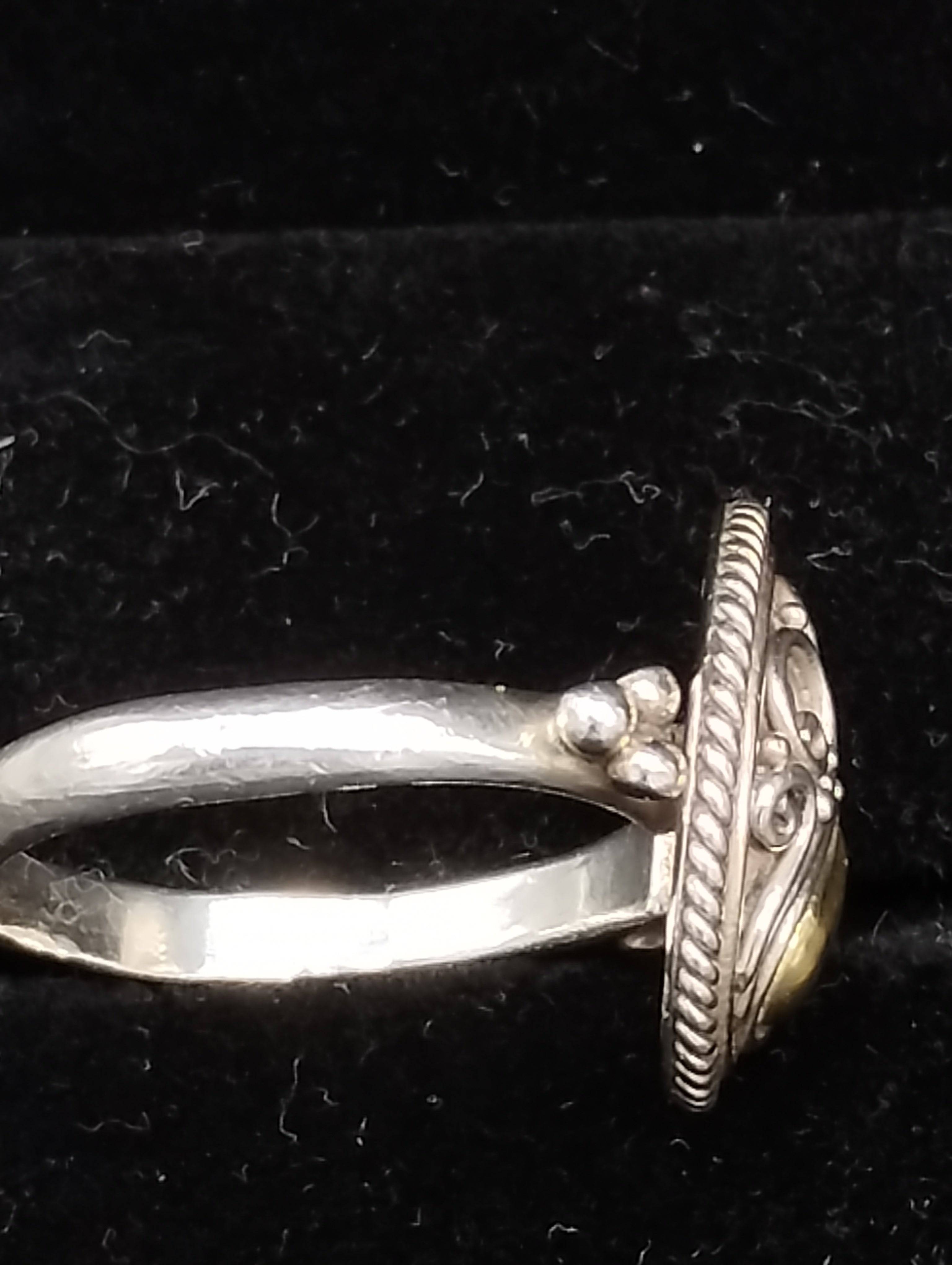 NEWYORKLISTED Vintage 18K Gold & Sterling BA SUARTI Bali Necklace & Ring - NEWYORKLISTED