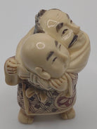 Two-Headed Netsuke Figurine – Hand-Carved High-Quality Replica - NEWYORKLISTED