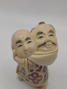 Two-Headed Netsuke Figurine – Hand-Carved High-Quality Replica - NEWYORKLISTED