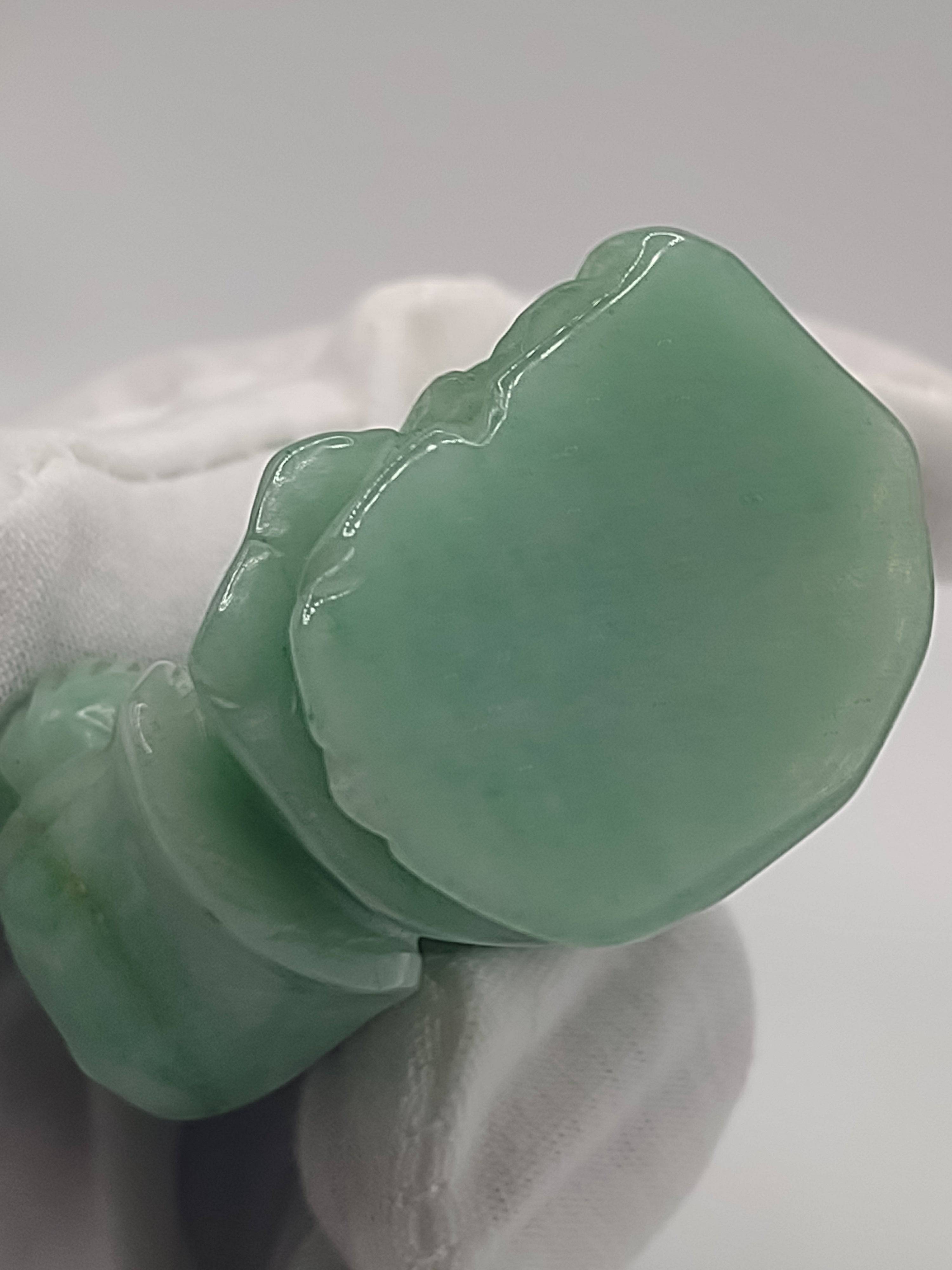 Hand-Carved Solid Jade Figurine – Shou Lao, God of Longevity: NEWYORKLISTED UNIQUE FINDS COLELCTION - NEWYORKLISTED