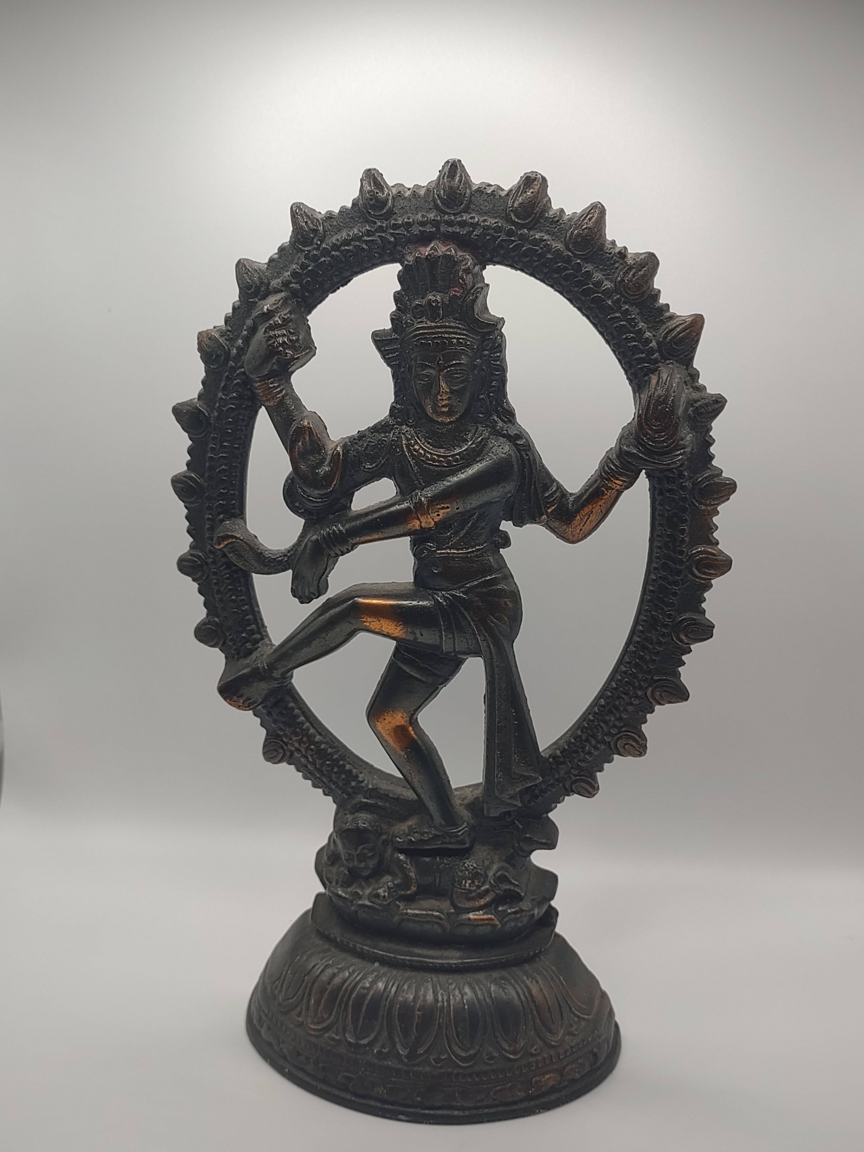 Nataraja Statue – Cosmic Shiva Dancing in Circle of Flames: NEWYORKLISTED UNIQUE FINDS COLLECTION - NEWYORKLISTED