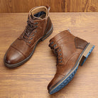 Retro Boots Men Brand 2025 Fashion Comfortable Boots Leather - NEWYORKLISTED