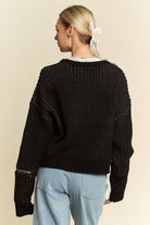 NEWYORKLISTED STYLE COLLECTION: Heart Dropped Shoulder Sweater - NEWYORKLISTED