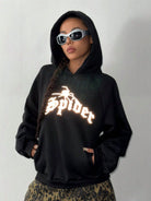 SPIDER Long Sleeve Hoodie with Kangaroo Pocket - NEWYORKLISTED