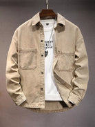 NEWYORKLISTED ATLAS MEN'S COLLECTION – Men's vintage washed denim dual-pocket shirt, product image 2