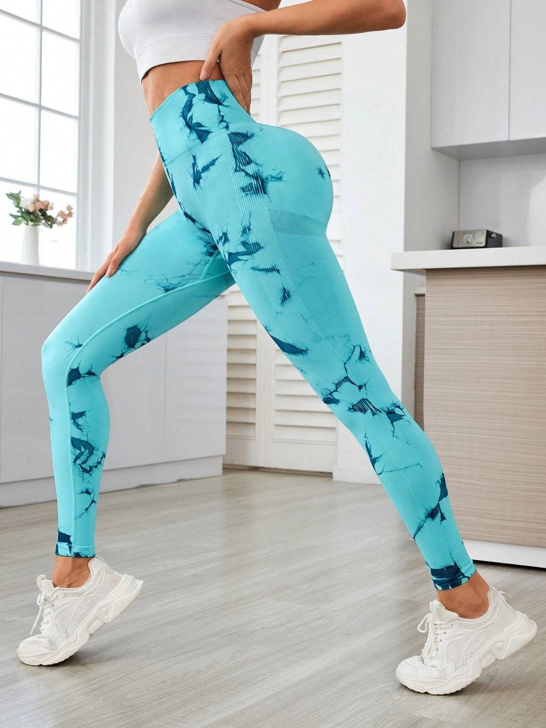 NEWYORKLISTED STYLE COLLECTION: Printed High Waist Active Leggings - NEWYORKLISTED