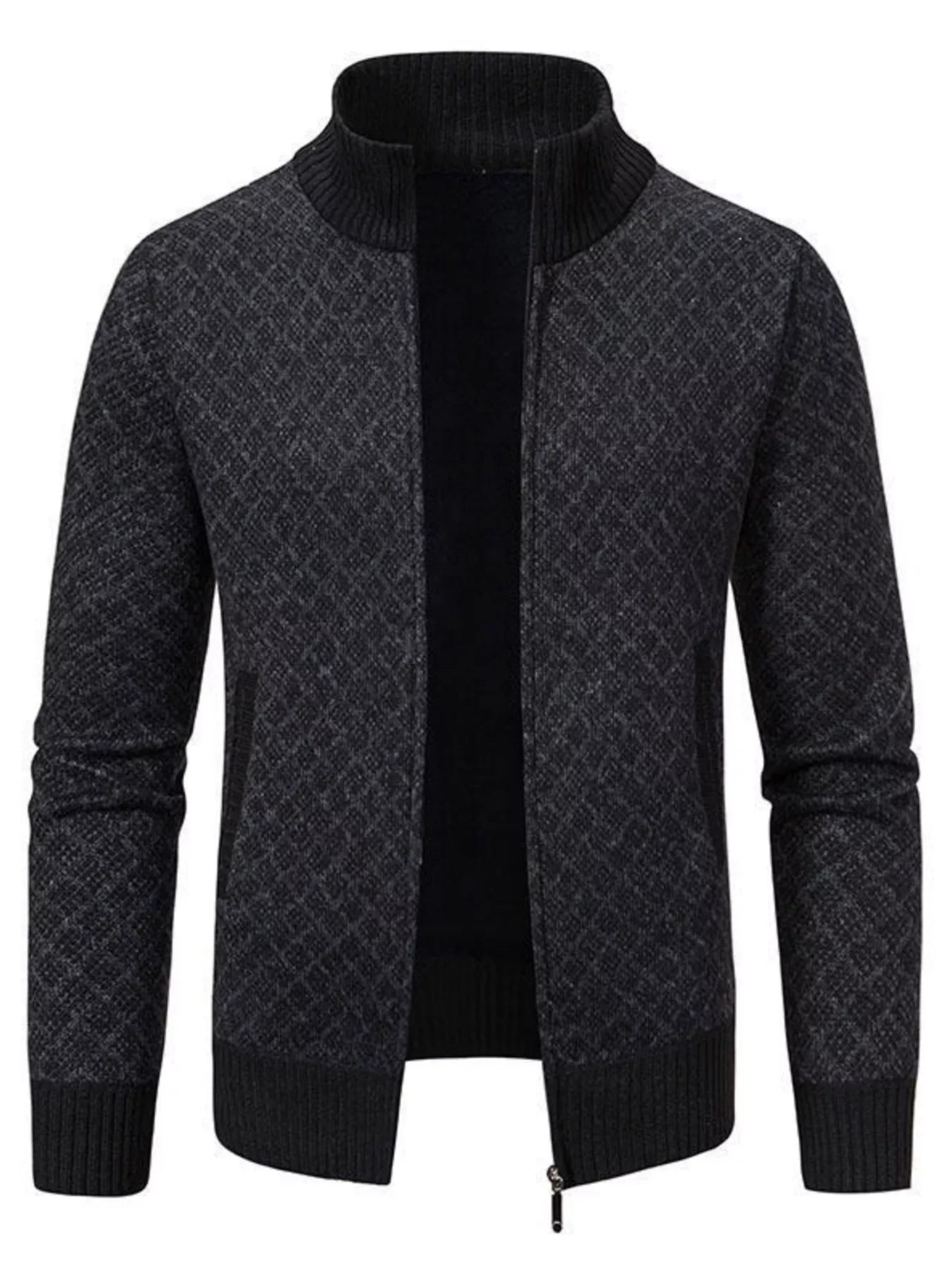 NEWYORKLISTED ATLAS MEN'S COLLECTION – Men's geometric full-zip cardigan, product image 11