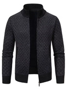 NEWYORKLISTED ATLAS MEN'S COLLECTION – Men's geometric full-zip cardigan, product image 11