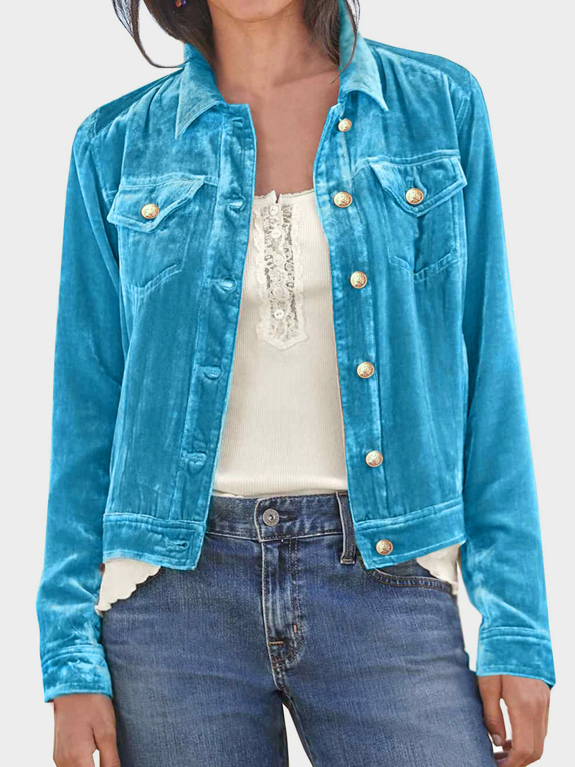 Long Sleeve Jacket with Chest Pockets: NEWYORKLISTED STYLE COLLECTION - NEWYORKLISTED