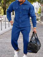 NEWYORKLISTED ATLAS MEN'S COLLECTION – Men's long-sleeve shirt and joggers two-piece set, product image 8