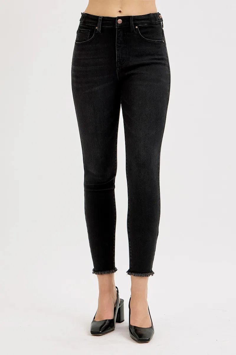 NEWYORKLISTED STYLE COLLECTION: RISEN Tummy Control High Rise Adjustable Waist Skinny Jeans Plus Size