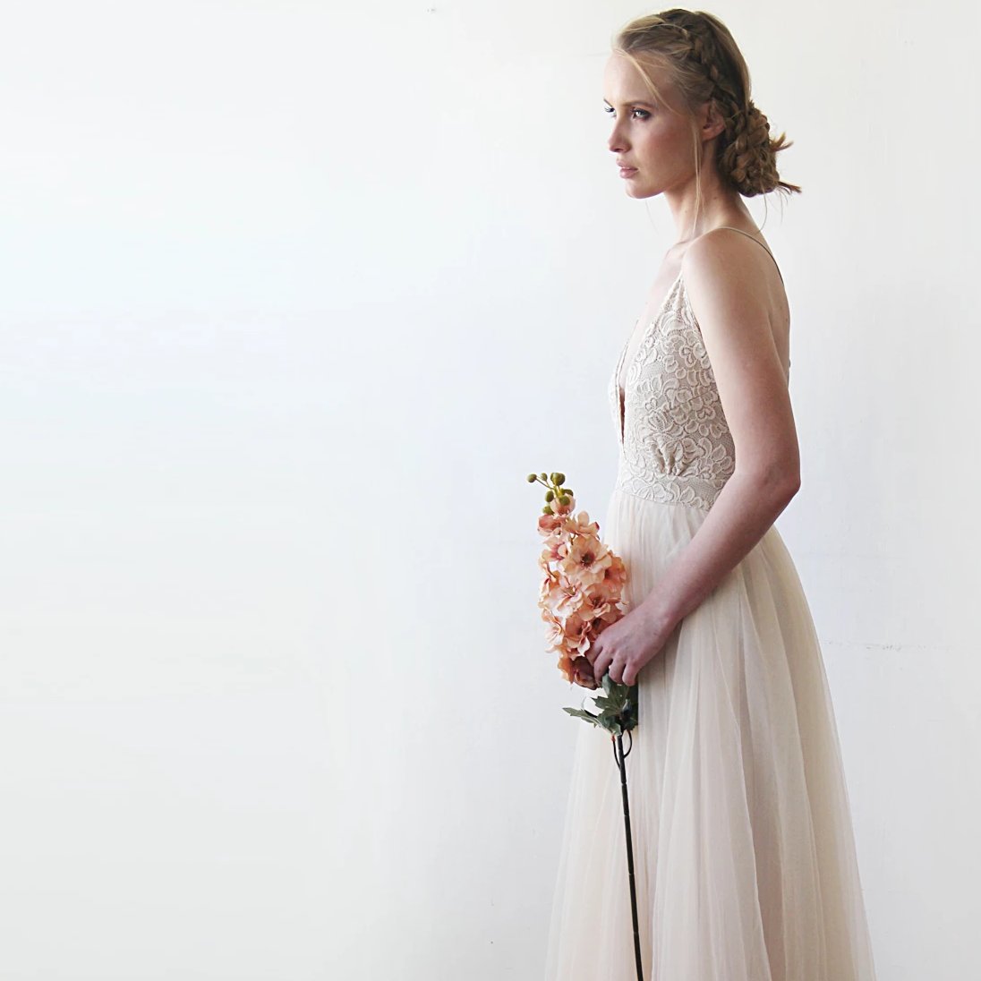 NEWYORKLISTED ELEGANT Bride Collection: Champagne Wedding Dress #1205 - NEWYORKLISTED