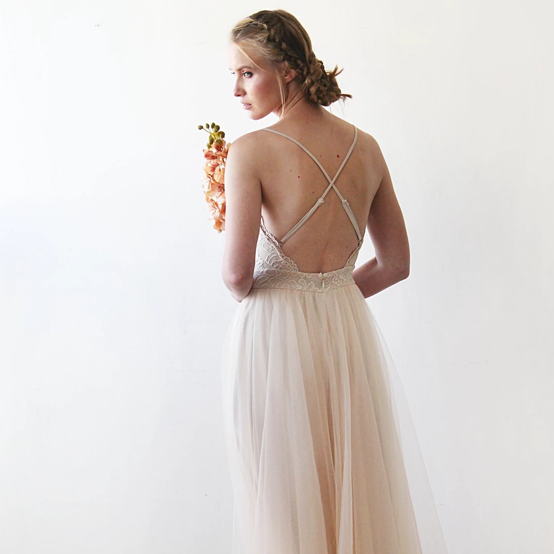 NEWYORKLISTED ELEGANT Bride Collection: Champagne Wedding Dress #1205 - NEWYORKLISTED