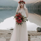 NEWYORKLISTED ELEGANT Bride Collection: Champagne Wedding Dress #1205 - NEWYORKLISTED