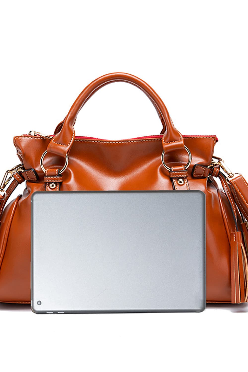 NEWYORKLISTED STYLE COLLECTION: Vegan Leather Handbag with Tassels - NEWYORKLISTED