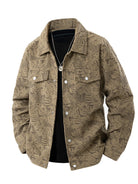 NEWYORKLISTED ATLAS Men’s Collection™: Brown patterned jacket on a white background