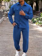 NEWYORKLISTED ATLAS MEN'S COLLECTION – Men's long-sleeve shirt and joggers two-piece set, product image 9