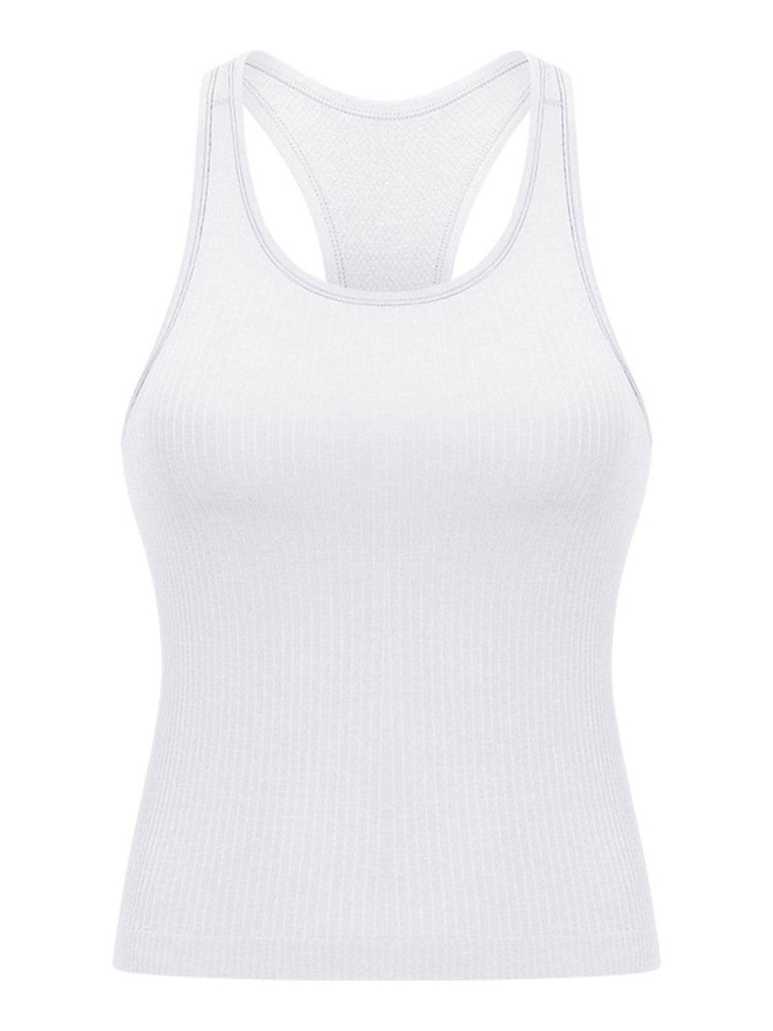 Round Neck Racerback Active Tank: NEWYORKLISTED STYLE COLLECTION - NEWYORKLISTED