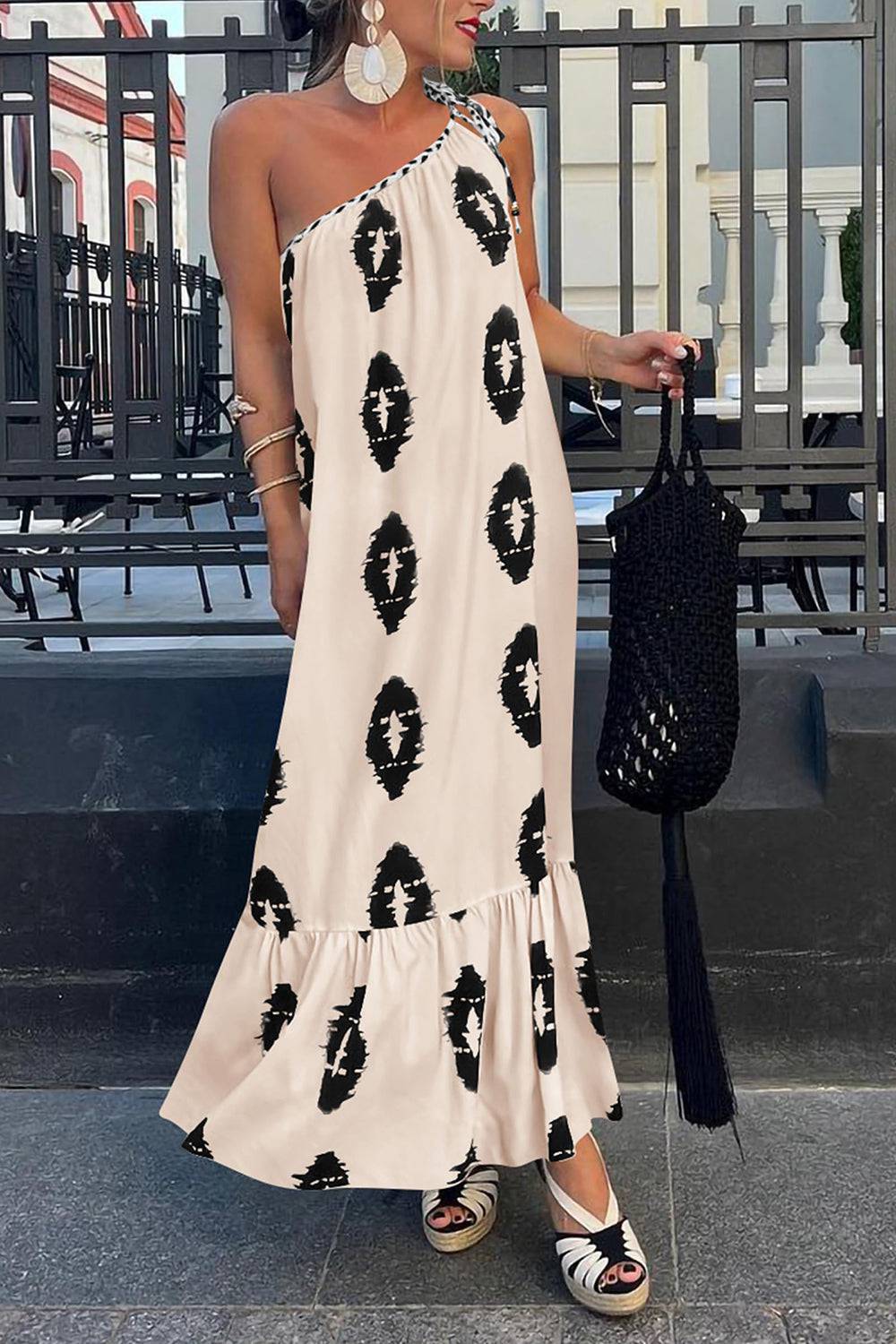 NEWYORKLISTED STYLE COLLECTION: Beach Ready Single Shoulder Maxi Dress - NEWYORKLISTED
