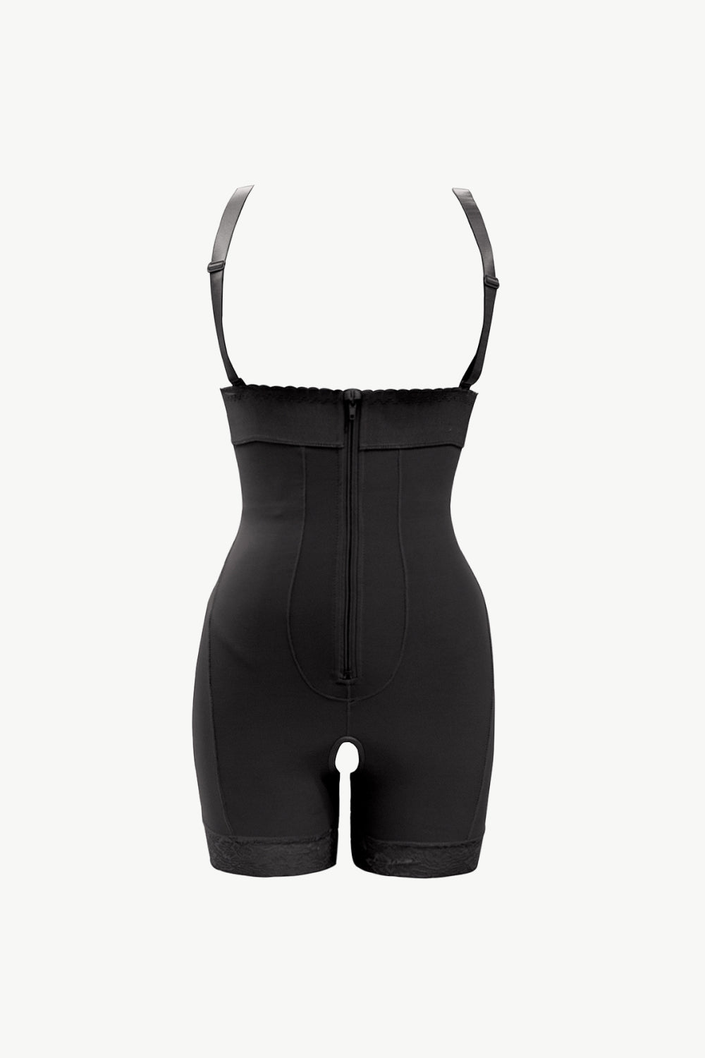 NEWYORKLISTED Intimate Apparel: Black shapewear with straps on a white background