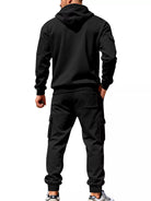 NEWYORKLISTED ATLAS MEN'S COLLECTION – Men's zip-up hoodie and cargo pants two-piece set, product image 8
