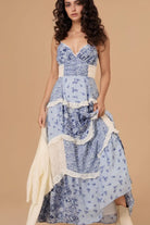 NEWYORKLISTED STYLE COLLECTION: Floral Lace Trim Maxi Cami Dress