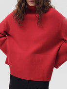 NEWYORKLISTED STYLE COLLECTION: Turtleneck Drop Shoulder Sweater - NEWYORKLISTED