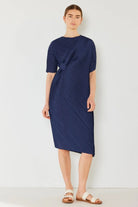 NEWYORKLISTED STYLE COLLECTION Pleated Dolman Sleeve Dress with dolman sleeves and pleated detailing