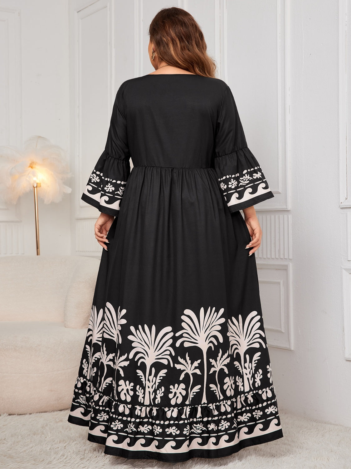 NEWYORKLISTED STYLE COLLECTION: Plus Size Long Sleeve Maxi Dress - NEWYORKLISTED