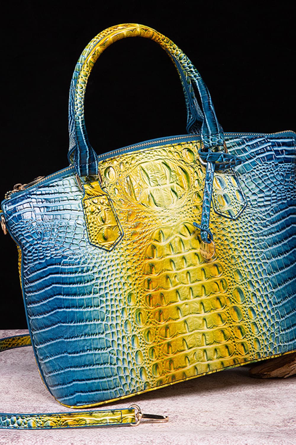 NEWYORKLISTED STYLE COLLECTION: Rainbow Gradient Vegan Leather Handbag - NEWYORKLISTED