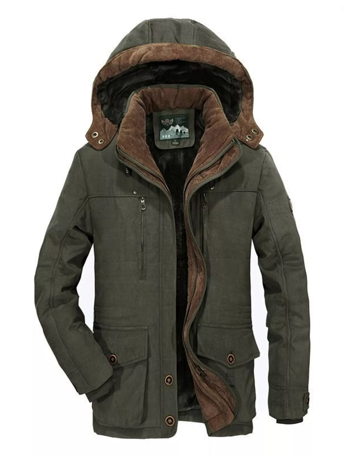 NEWYORKLISTED ATLAS MEN'S COLLECTION – Men's winter hooded parka coat, product image 4