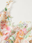 NEWYORKLISTED STYLE COLLECTION: Colorful floral wreath on a white background