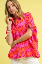 NEWYORKLISTED STYLE COLLECTION: Printed Button-Up Relaxed Shirt