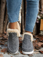 NEWYORKLISTED STYLE COLLECTION: Furry Suede Comfort Flats - NEWYORKLISTED