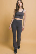 NEWYORKLISTED STYLE COLLECTION: High Waist Flare Leggings with Side Pockets - NEWYORKLISTED