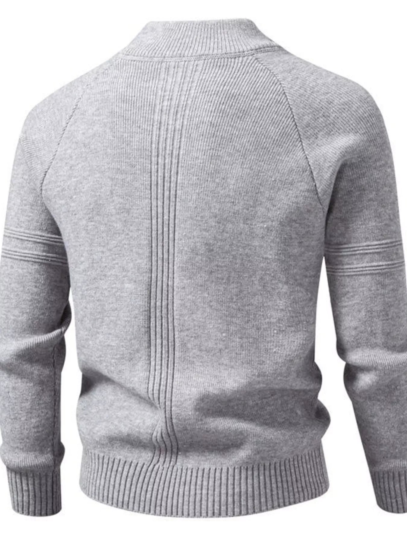 NEWYORKLISTED ATLAS MEN'S COLLECTION: Men's long-sleeve quarter-zip knit sweater