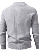 NEWYORKLISTED ATLAS MEN'S COLLECTION: Men's long-sleeve quarter-zip knit sweater