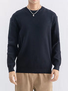 NEWYORKLISTED ATLAS MEN'S COLLECTION – Men's ribbed knit crew-neck sweater, product image 4