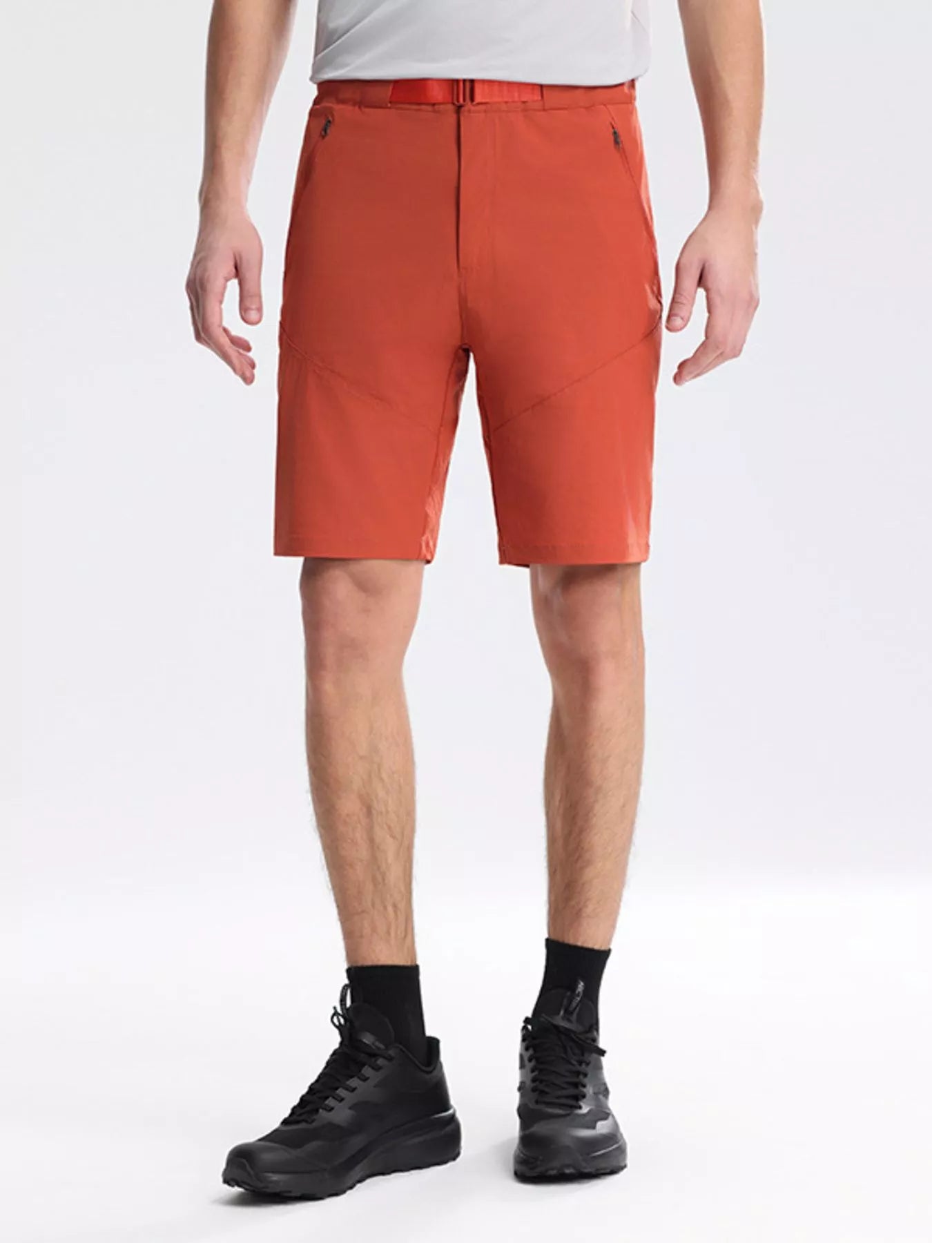 NEWYORKLISTED ATLAS MEN's COLLECTION: Person wearing orange shorts on a white background
