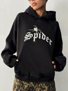 SPIDER Long Sleeve Hoodie with Kangaroo Pocket - NEWYORKLISTED