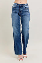 NEWYORKLISTED STYLE COLLECTION: Judy Blue Full Size High Waist 90's Straight Leg Jeans Plus Size
