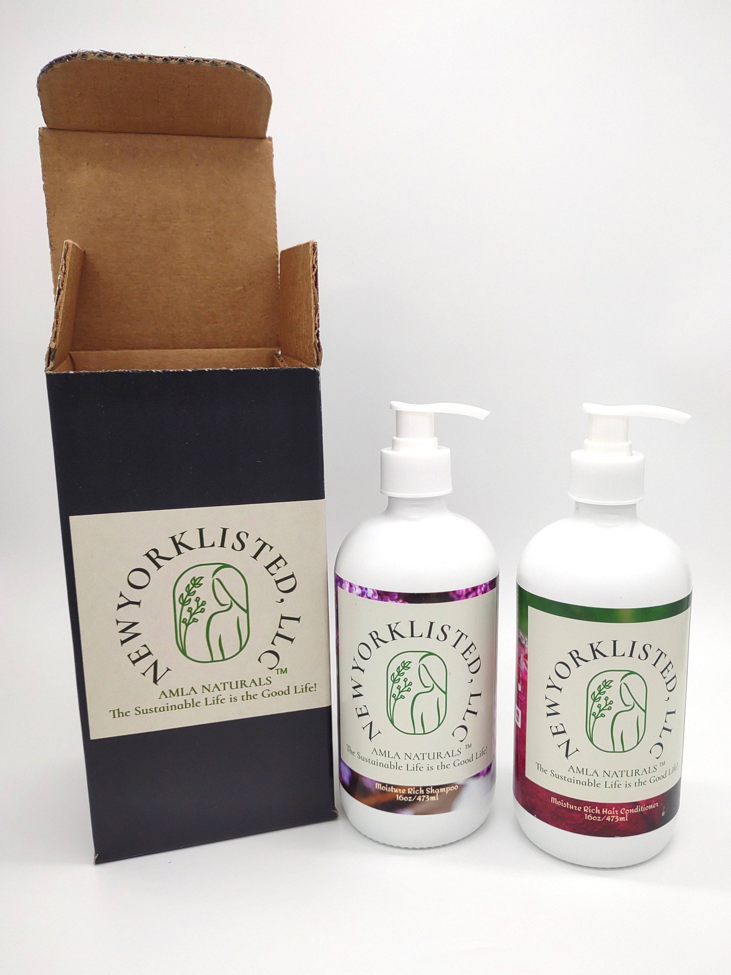 AMLA NATURALS - Moisture Rich Shampoo & Conditioner DUO! - NEWYORKLISTED