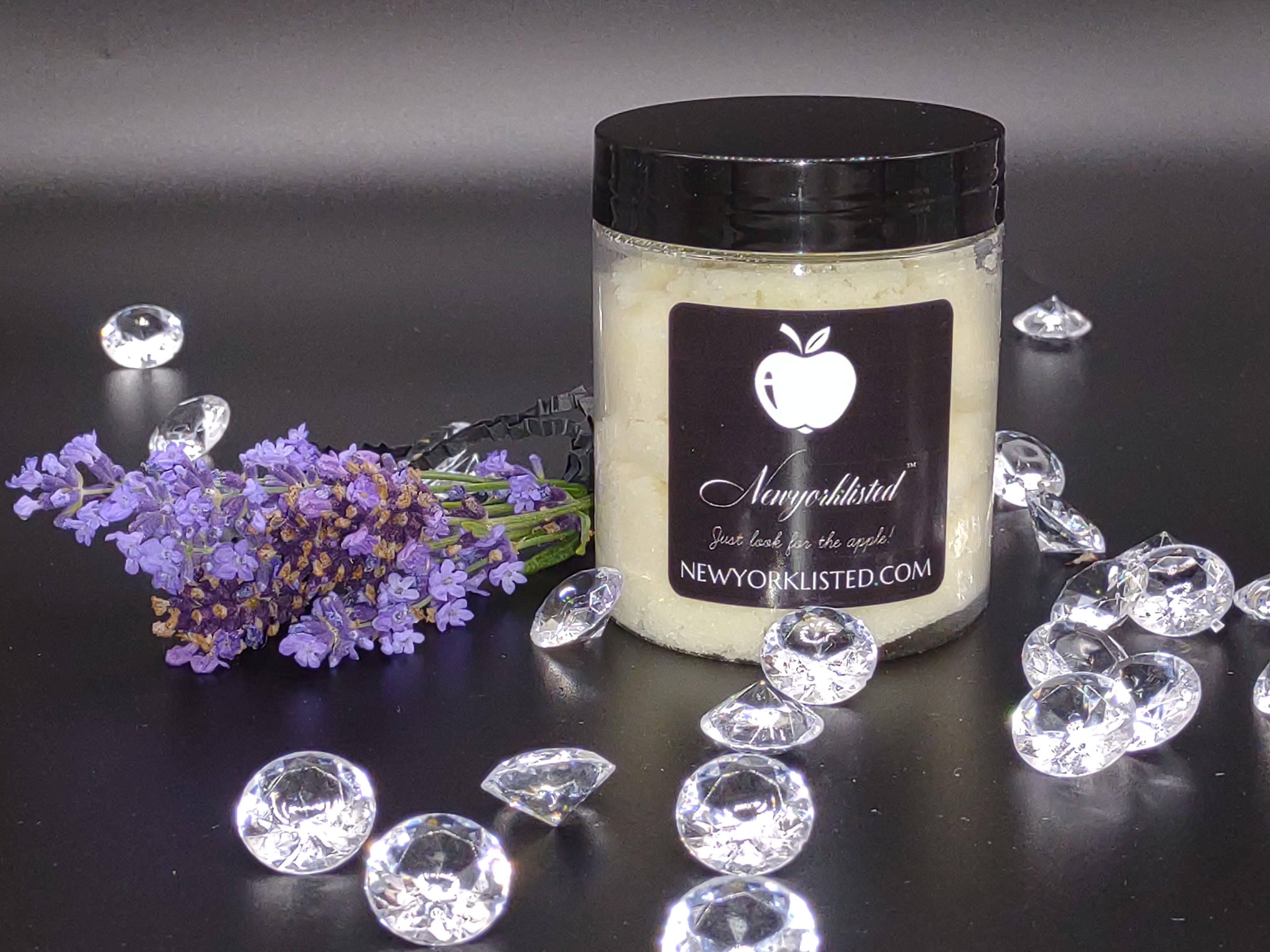 NEWYORKLISTED - Lavender Sugar Cookie Body Scrub in 6oz jar 