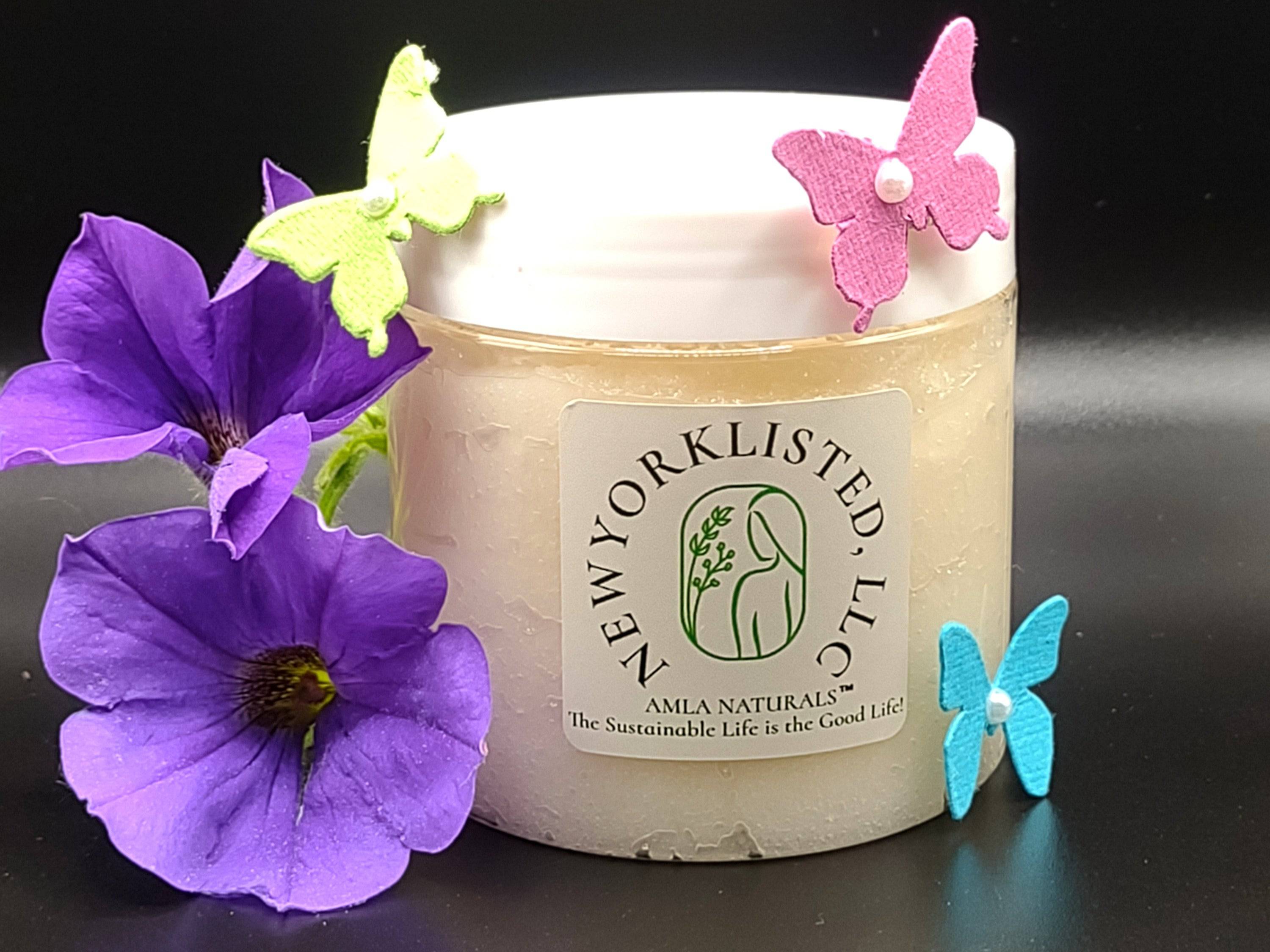 AMLA NATURALS - Sugar & Cream Body Scrub 6oz Jar 