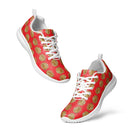 NEWYORKLISTED Style Collection: Red and Gold Athletic Shoes