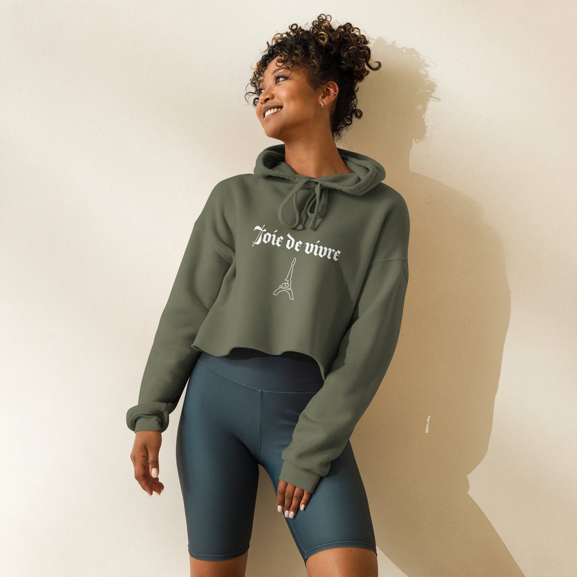 NEWYORKLISTED STYLE COLLECTION: Parlez-Vous Francais Crop Hoodie - NEWYORKLISTED