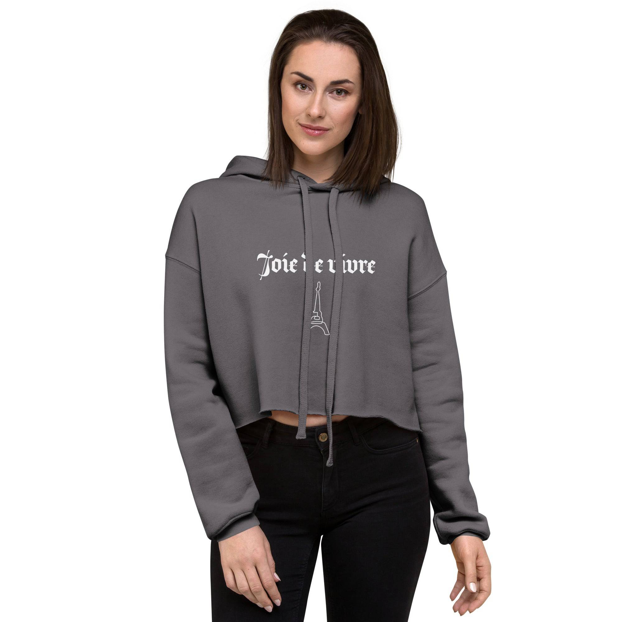 NEWYORKLISTED STYLE COLLECTION: Parlez-Vous Francais Crop Hoodie - NEWYORKLISTED