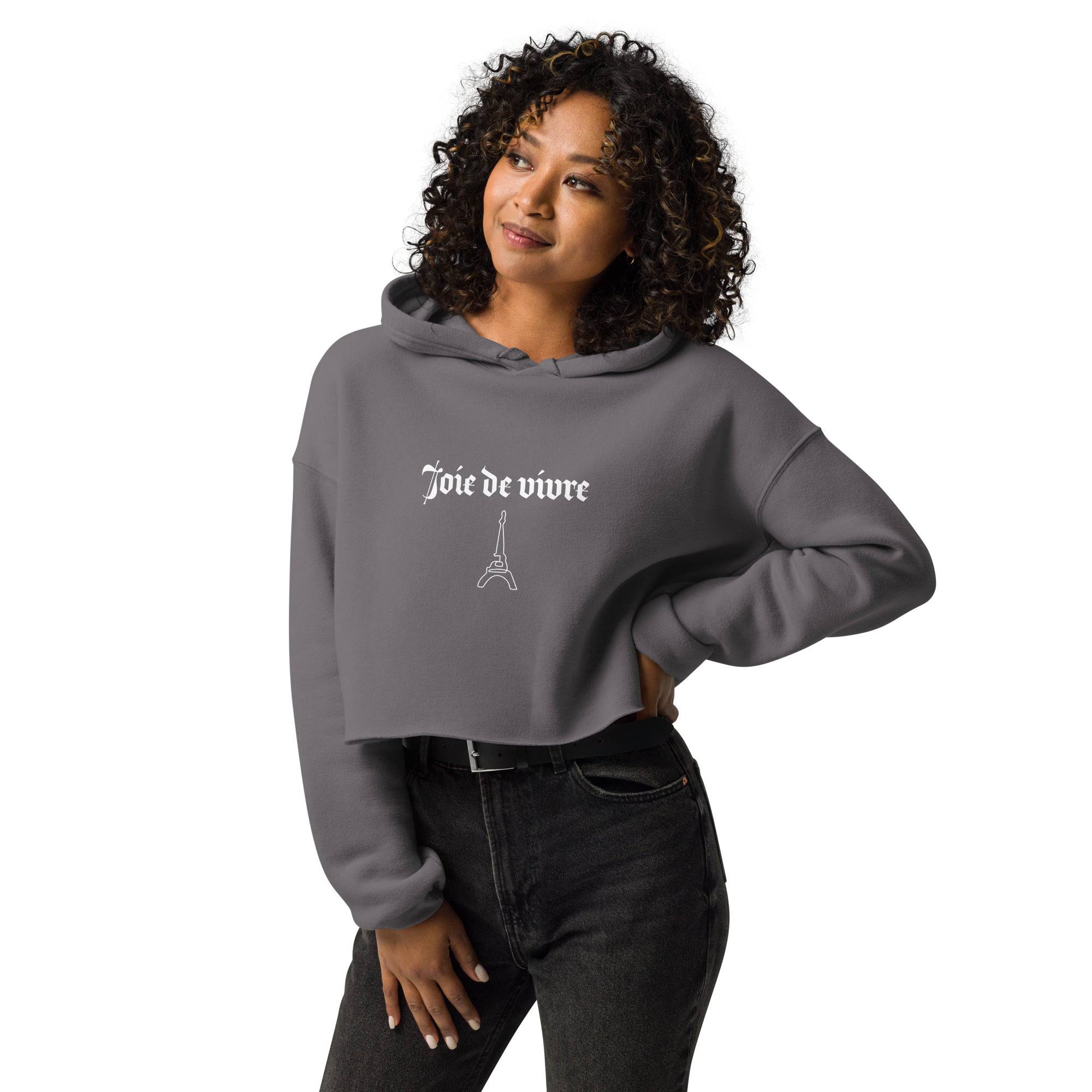 NEWYORKLISTED STYLE COLLECTION: Parlez-Vous Francais Crop Hoodie - NEWYORKLISTED